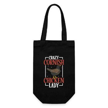 Crazy Cornish Chicken Lady - Combattant indien - Sac à bouteille - noir - Devant