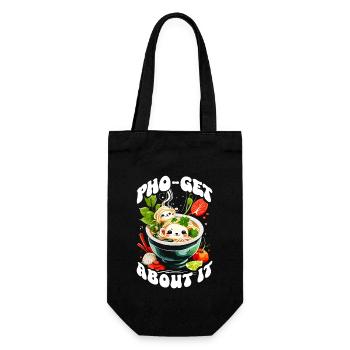 Pho Soup Vietnamese Food Pho-get About It Kawaii - Gift Bag for Bottles - black - Front