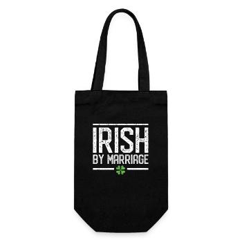 Irlandais par mariage St. Patrick’s Day Shamrock Green - Sac à bouteille - noir - Devant