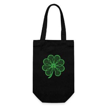 Lacrosse Shamrock Shamrock Drôle St Patricks - Sac à bouteille - noir - Devant