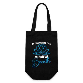Yoga Mindfulness Practic Meditation Manifestation - Geschenkbeutel für Flaschen - Schwarz - Vorne