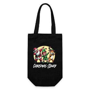 Christmas Squad Santa Claus Weihnachten Xmas - Gift Bag for Bottles - black - Front