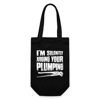 Je suis en train de juger silencieusement votre prune de tuyauteur repulpant - Sac à bouteille - noir - Devant