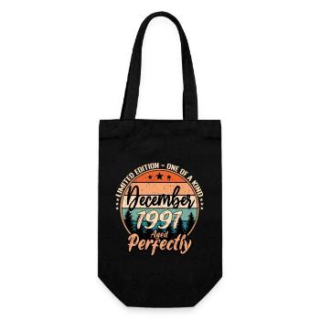 December 1991 Birthday 1991 Legends December - Gift Bag for Bottles - black - Front