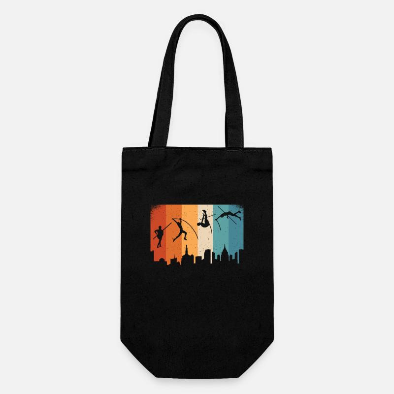 Athlète de saut à la perche Athlètes d’athlétisme Pôle d’athlète - Sac à bouteille - noir