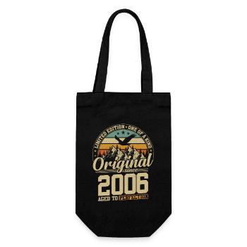 Millésime 2006 Anniversaire - Sac à bouteille - noir - Devant