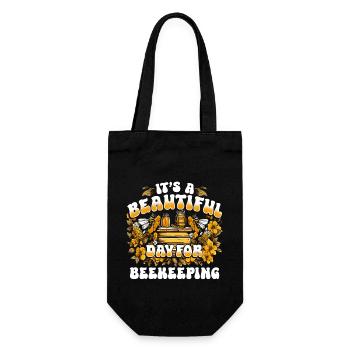 Beekeeper Beekeeping Bee Honey - Gift Bag for Bottles - black - Front