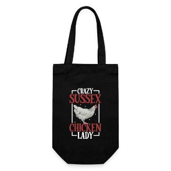 Crazy Sussex Chicken Lady - Sussex - Sac à bouteille - noir - Devant