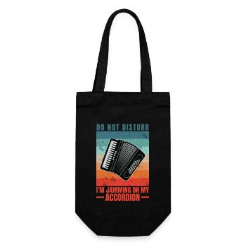 Accordion Player Accordion Musician Sayings - Gift Bag for Bottles - black - Front