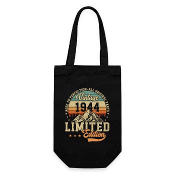 1944: Timeless Birthday Gift - Gift Bag for Bottles - black - Front