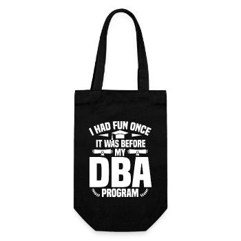 DBA Degree DBA Degree Doctor Of Business - Gift Bag for Bottles - black - Front