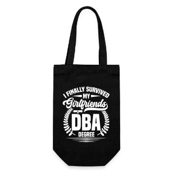 DBA Degree DBA Degree Doctor Of Business - Gift Bag for Bottles - black - Front