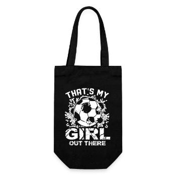 Soccer Soccer That's My Girl Out There - Gift Bag for Bottles - black - Front