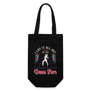 Dance Moves I Lay It All Out On The Breakdancing - Geschenkbeutel für Flaschen - Schwarz - Vorne