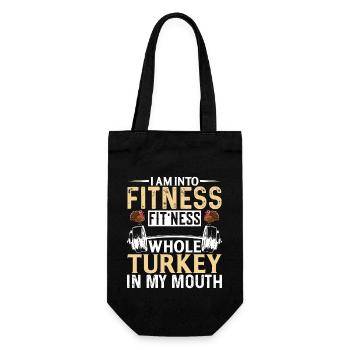I'm In Fitness Fitness Whole Turkey In My - Gift Bag for Bottles - black - Front