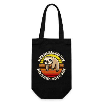 Sloth Programming Team - Gift Bag for Bottles - black - Front