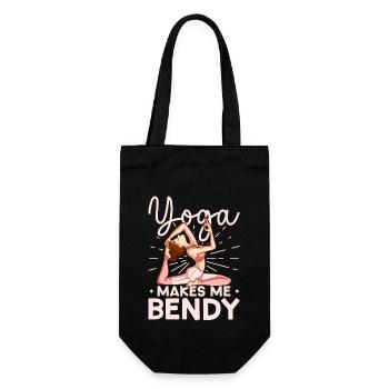 Yoga, Pleine conscience, Pratique, Méditation, Manifestation - Sac à bouteille - noir - Devant