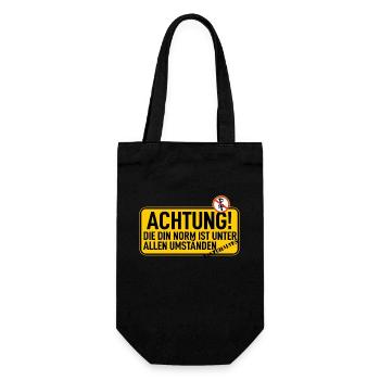 Attention : Réglementation conforme à la norme DIN - Sac à bouteille - noir - Devant