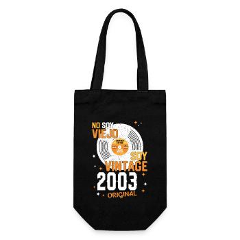 Jahrgang Geburtstag 2003 - Geschenkbeutel für Flaschen - Schwarz - Vorne
