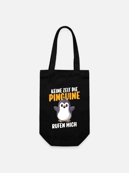 Pinguin - Geschenkbeutel für Flaschen - Schwarz