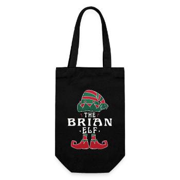 Brian Elf famille Match groupe Noël maman papa - Sac à bouteille - noir - Devant