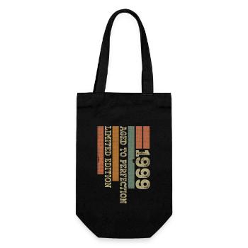 1999 Cadeau Anniversaire Vintage Rétro Né en 1999 - Sac à bouteille - noir - Devant