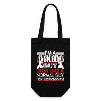 Aikido Aikido Guy Is Cooler - Gift Bag for Bottles - black - Front
