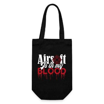 Airsoft Airsoft Is In My Blood - Gift Bag for Bottles - black - Front