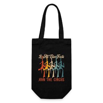 Aerialist If All Else Fails Join The Acrobatic - Gift Bag for Bottles - black - Front