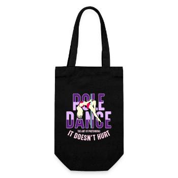 Pole Dancing Pole Dance The Art Of Pole Fitness - Gift Bag for Bottles - black - Front