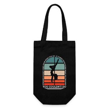 Pole Dancing Strength Doesn't Come Pole Fitness - Gift Bag for Bottles - black - Front
