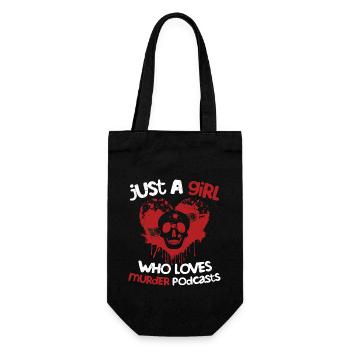 Juste une fille qui aime le meurtre Podcasts Émission de meurtre - Sac à bouteille - noir - Devant