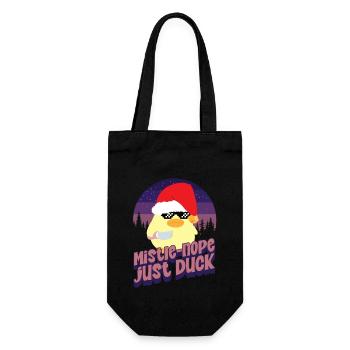 Mistle Nope - Ente mit Messer Duck with Knife - Gift Bag for Bottles - black - Front
