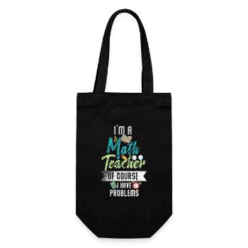 Je suis un professeur de mathématiques Bien sûr que j’ai des problèmes - Sac à bouteille - noir - Devant