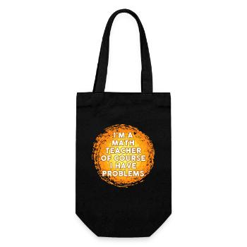 Je suis un professeur de mathématiques Bien sûr que j’ai des problèmes - Sac à bouteille - noir - Devant