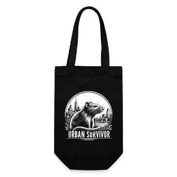 Rat survivaliste : Nature urbaine - Sac à bouteille - noir - Devant