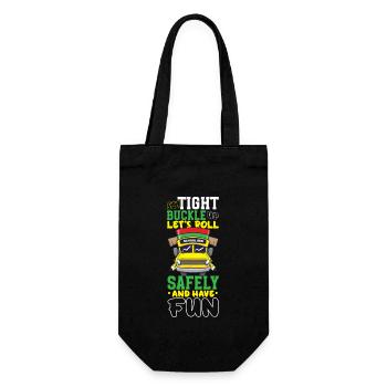 Funny School Bus Driver Appreciation anniversary - Gift Bag for Bottles - black - Front