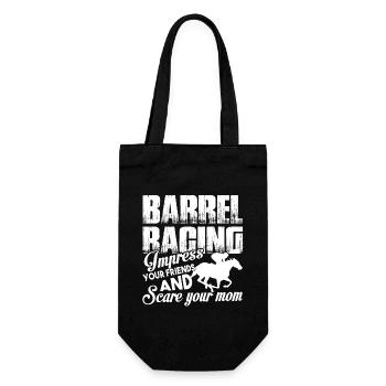 Barrel Racing Barrel Racing Impress Your Friends - Gift Bag for Bottles - black - Front