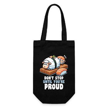 Sushi Lover Japanese Food Cute Inspirational Funny - Gift Bag for Bottles - black - Front