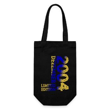 2004 December Limited Edition 19th Birthday Decoration - Gift Bag for Bottles - black - Front