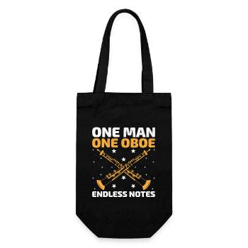 Oboist Oboe Basoonist Marching Band Instrumen - Geschenkbeutel für Flaschen - Schwarz - Vorne