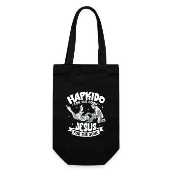 Jésus pour l'âme - Hapkido pour le corps - Sac à bouteille - noir - Devant