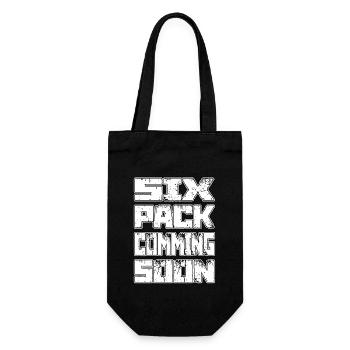 SIX PACK COMMIMG SOON Training GYM Gift - Gift Bag for Bottles - black - Front