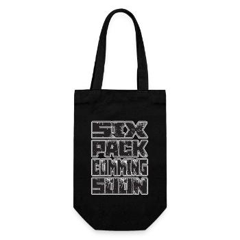 SIX PACK COMMIMG SOON Training GYM Gift - Gift Bag for Bottles - black - Front