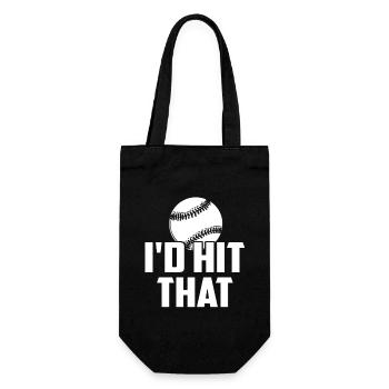 Baseball Baseball I'd Hit That - Gift Bag for Bottles - black - Front