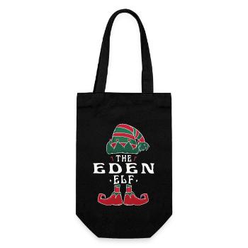 Eden Elf famille Match groupe Noël papa maman - Sac à bouteille - noir - Devant