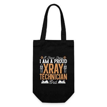 Xray Technician A Short Story I Am Radiology Tech - Gift Bag for Bottles - black - Front