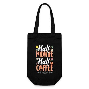 Nurse Midwife Birth Worker Coffee - Geschenkbeutel für Flaschen - Schwarz - Vorne