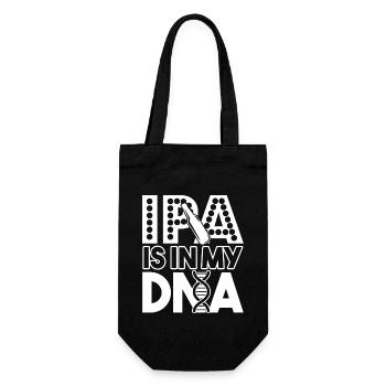 Beer Brewing Beer Brewing IPA Is In My DNA - Gift Bag for Bottles - black - Front