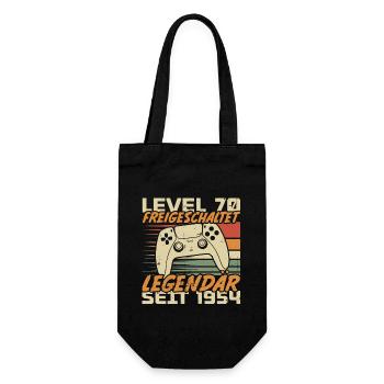 Level 70 freigeschaltet Legendär seit 1954 - Geschenkbeutel für Flaschen - Schwarz - Vorne